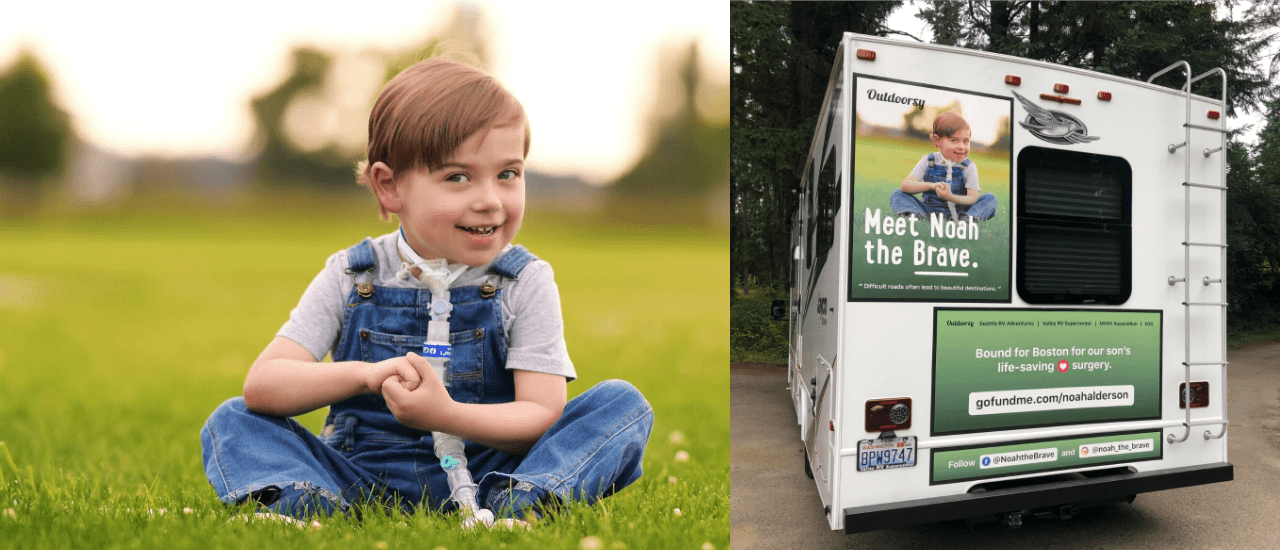 “Noah the Brave” Receives RV to Make Trip To Life-Saving Heart Surgery